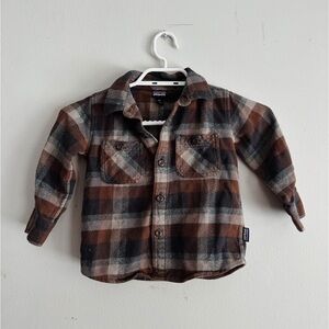 3T Patagonia plaid shirt
